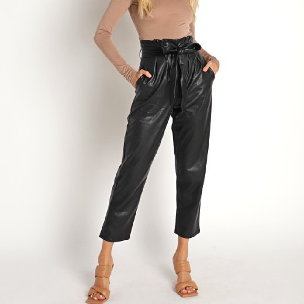 Commando Faux Leather Paperbag Pant M